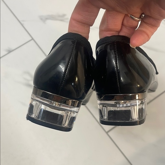 Nine West Black Patent Leather Loafers Flats - Picture 4 of 5